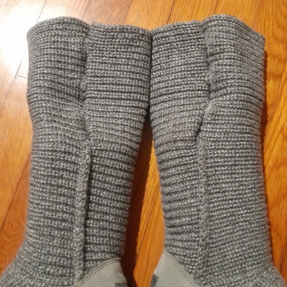 UGG Australia Knitted Fold Down Shaft Boots Women's sz 6 - Picture 7 of 11